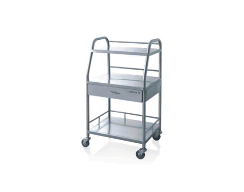 Stainless steel instrument trolley