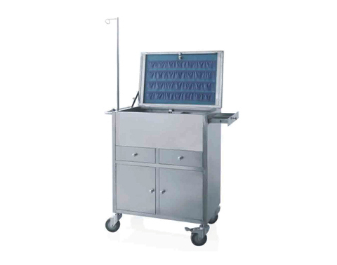 Stainless steel rescue trolley